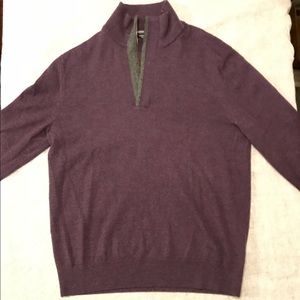 Banana Republic Purple Extra Fine Merino Sweater